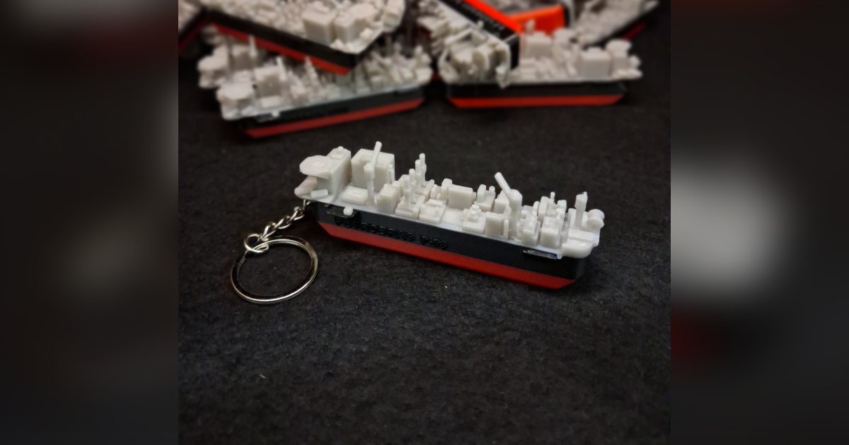 Chaveiro Modelo FPSO P-68, projeto da ImaginaTech para FPSO P-68